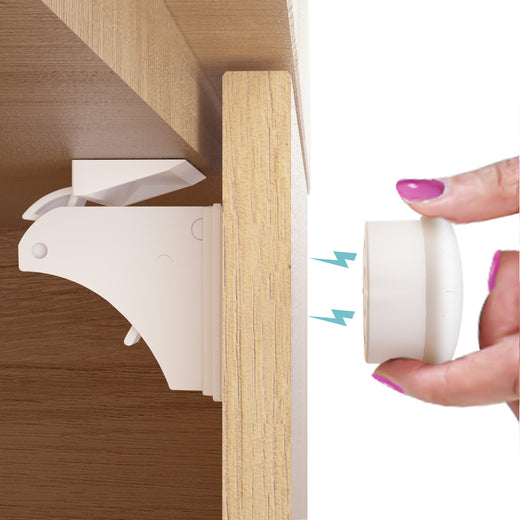 4our Kiddies 12 Pack Child Safety Magnetic Cabinet Locks with 2 Keys