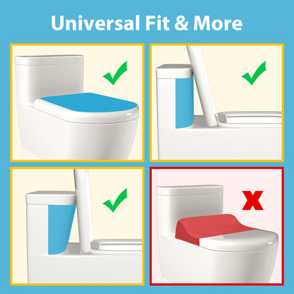 4our Kiddies Baby Toilet Lock for Child Safety, Baby Proof Toilet Seat Lock with Extra Pallet Fit for Most Standard Toilet, Easy Intallation Toilet Lid Lock with Extra 3M Adhesive (2 Pack)